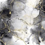 gold accents black marble 3D wallpaper murals